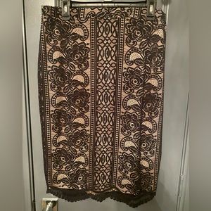 Gorgeous black lace pencil skirt. Amazing condition! Size XL